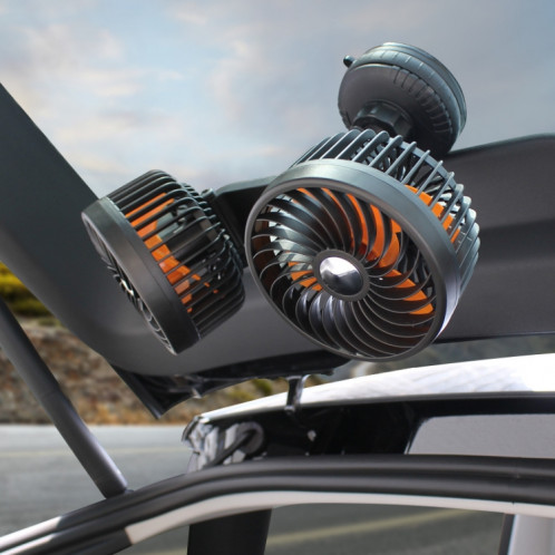 F6026 Ventilateur à double tête monté sur véhicule à grande ventouse, modèle : USB SH80011898-010